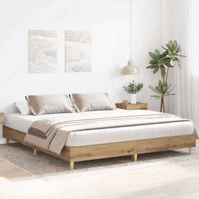 Bed Frame Without Mattress Engineered Wood