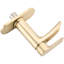 Robinet cascade pour salle de bain à poignée simple en or brossé avec plaque de pont et drain de débordement - Pop Up Trustworthiness-124831514