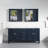 72'' W X35'' H Freestanding Solid Wood Bath Vanity with Stain-resistant Carrera White Quartz Top and Double Sink,Navy Blue-928398580-901181992