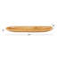 Plateau brun en bois de teck Aughalish