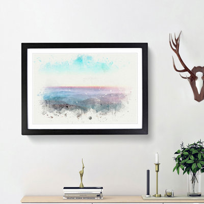 Over the Mountains in Poland in Abstract - Picture Frame Painting Print