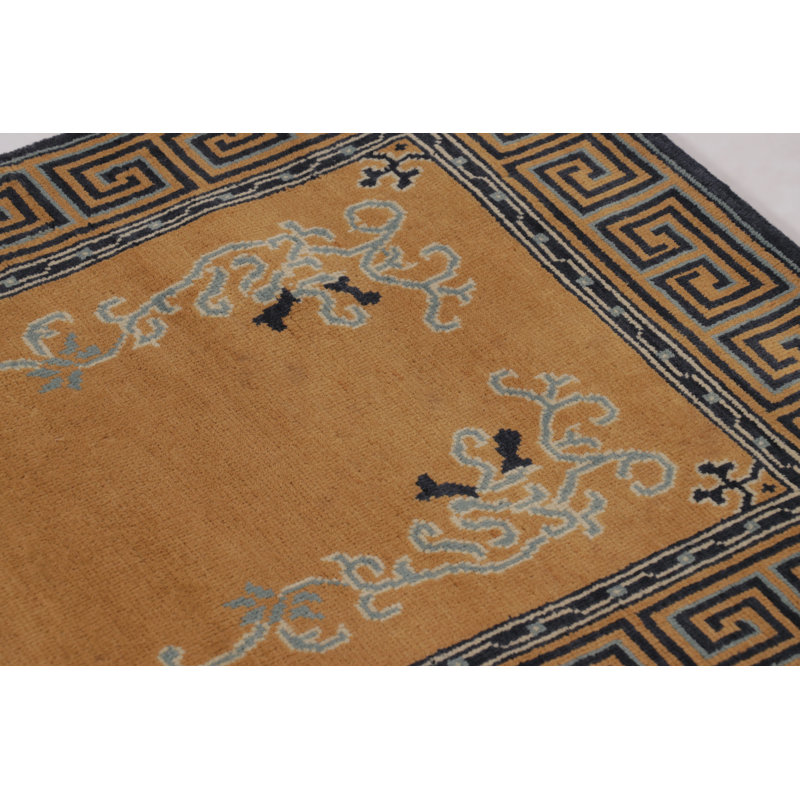 Art Deco One-of-a-Kind 2'9X4'2 Hand Knotted Area Rug