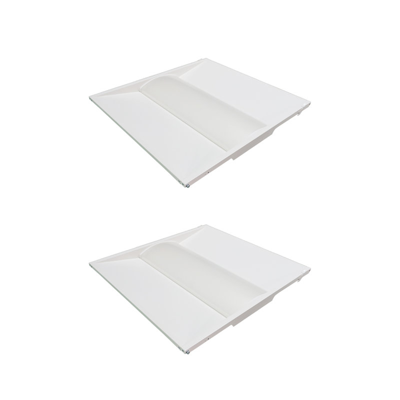 Troffer Retrofit Kit - 3CCT sélectionnable (paquet de 2) - Blanc, H 3,1 po x l 23,9 po x P 23,8 po