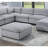 Melody Grey Sectional Without Pullout