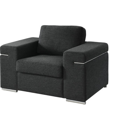 Chaise avec accoudoirs en tissu Gianna