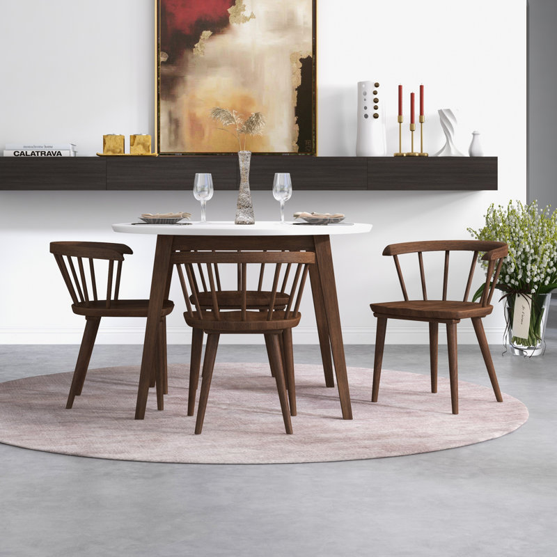 Ensemble repas pour 4 personnes Hajdar, blanc
