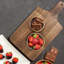 Napa Walnut Charcuterie And Cheese Paddle Serving Board With Hanging Hole & Handle