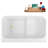 47" Streamline Soaking Freestanding Tub and Tray With Internal Drain-102279125