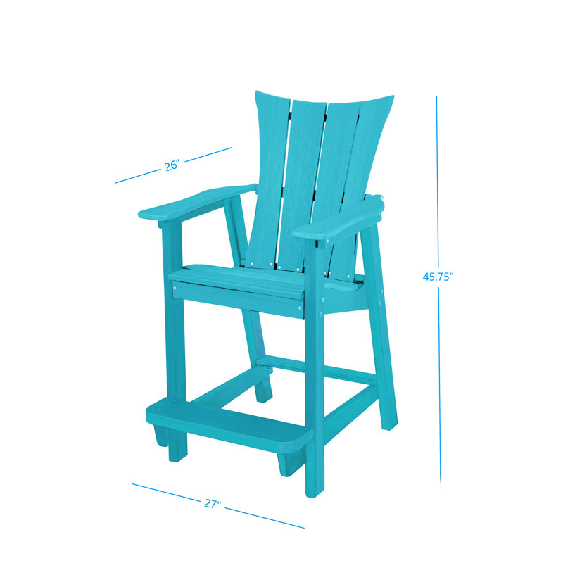 Ensemble de table bistro et chaises d'extérieur Phat Tommy, Bleu sarcelle