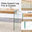 Table basse avec table d'appoint en verre trempé transparent-418897416