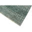 Tapis rectangulaire rayé en laine noué à la main vert / gris-86134156