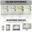 Symmetrical Chenille Sectionals For Home, No Assembly Modern Sofa