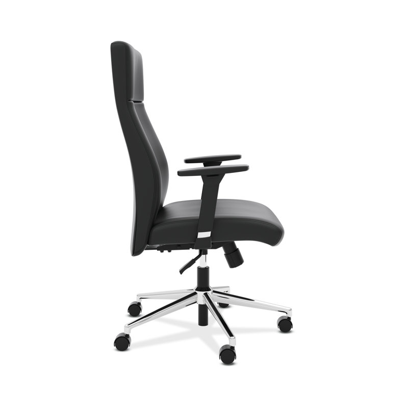 HON Faux Leather Executive Chair, Black