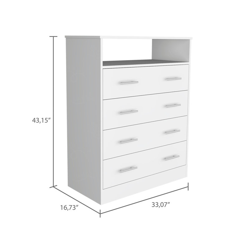 Commode rectangulaire à 4 tiroirs