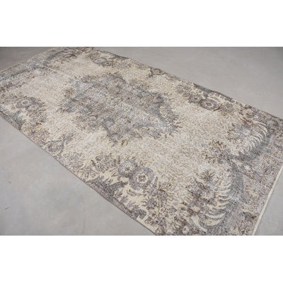 Classic Wool Patchwork Rug, 60.2x118.9 Inch Beige Rug