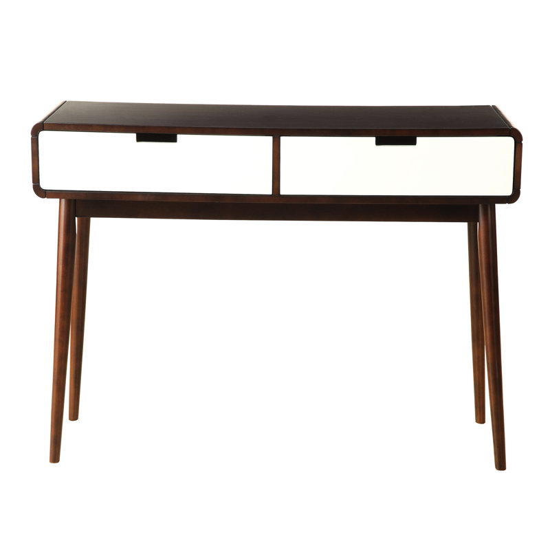 Blanche et blanche avec 2 tiroirs, armoire à chaussures de style Mid-Century moderne pour salle d'étude 2