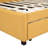 Full Size Upholstered Daybed With 2 Storage Drawers Sofa Bed Frame No Box Spring Needed, Linen Fabric (Yellow)-1511959517
