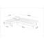 Canapé modulaire d'angle rembourré 88,6 po Sky-868007752