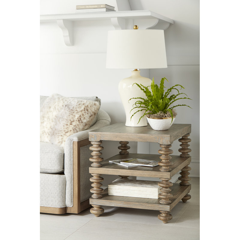 Cadwall Solid Wood Top End Table