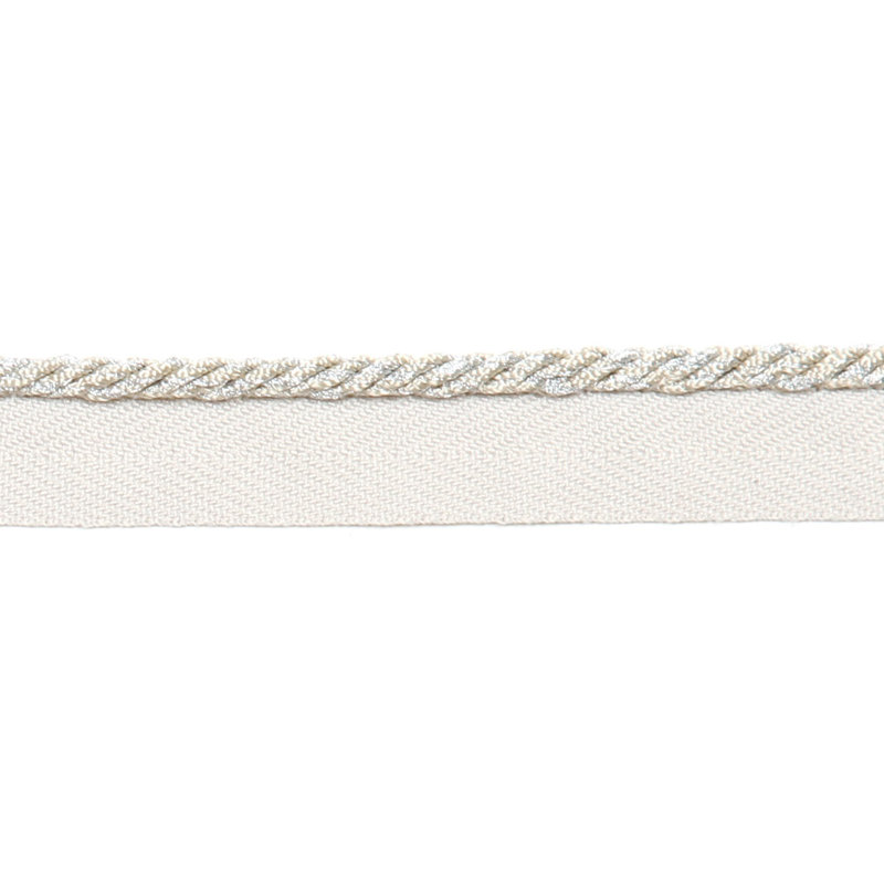 Tissu micro-cordon métallique, Ivoire