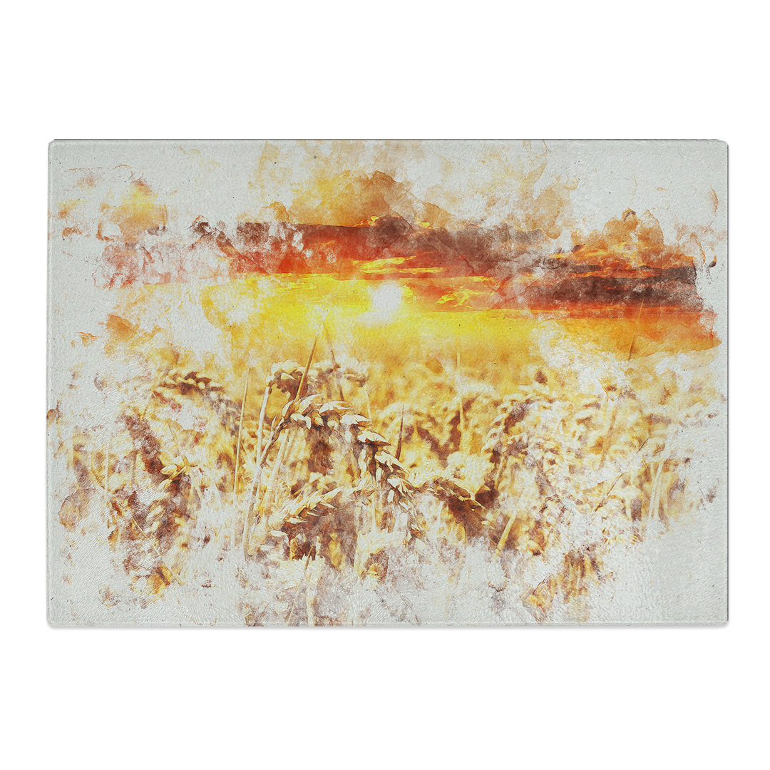 Wheat Field at Sunset Chopping Board