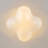 3-light Bowl Semi Flush Mount With Glossy White Glass