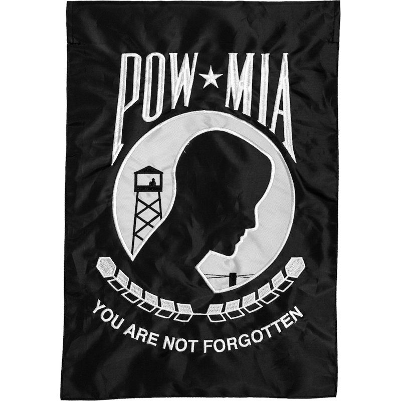 Drapeau de jardin POW Applique & brodé