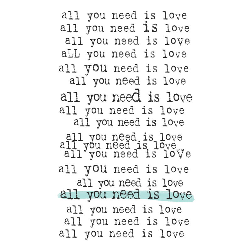 All You Need Is Highlighter Teal - Wrapped Canvas Print, 30cm H x 46cm W x 3.8cm D