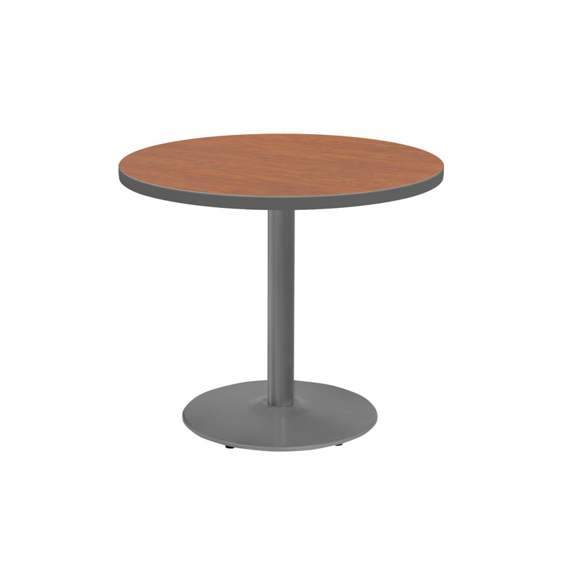 Table de cafétéria à tabouret circulaire avec structure métallique Marco Group Inc., H 30,13 po x L 30 po x l 30 po, Brun