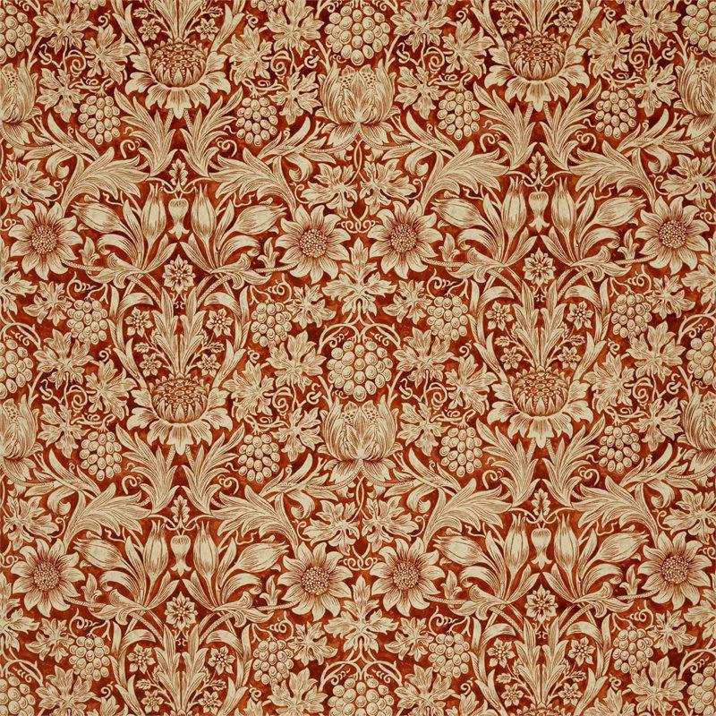 Sunflower Velvet Fabric, Sunflower Velvet Saffron/Vellum
