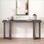 Table basse moderne et minimaliste avec pieds en pin massif - 62,9 po d'économie d'espace pour le salon, facile à assembler, 3 couleurs