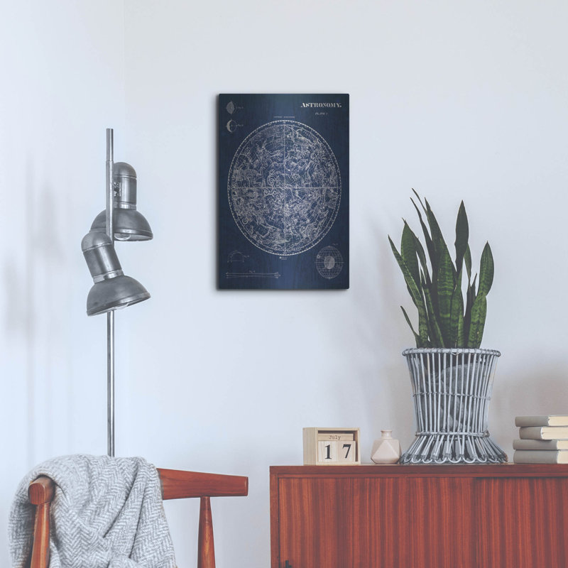 Art mural luxueux «Celestial Blueprint V2» par Sue Schlabach, H 24 po x l 16 po