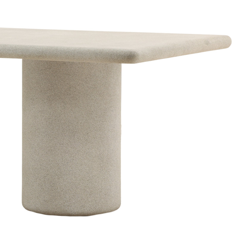 Kareem Outdoor Dining Table Light Gray