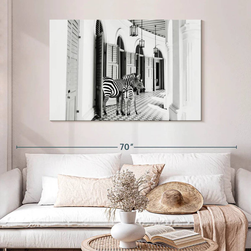 Brampt Zebra Hotel, 32" H x 48" W