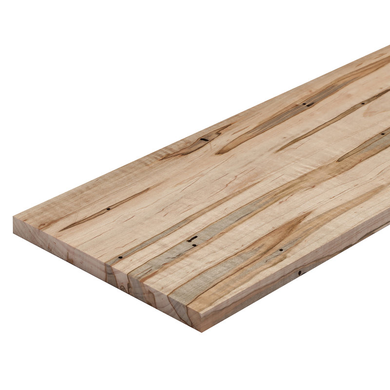 8-Foot Unfinished Ambrosia Maple Wood Board