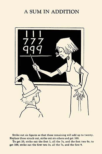 «A Sum in addition» par Harry Houdini, impression, H 66 po x l 44 po