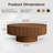 Teajah Fluted Round Handcrafted Coffee Table-2093378322-2081568783