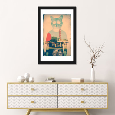 Cool Cat by Ali Gulec Graphic Art on Wrapped Canvas