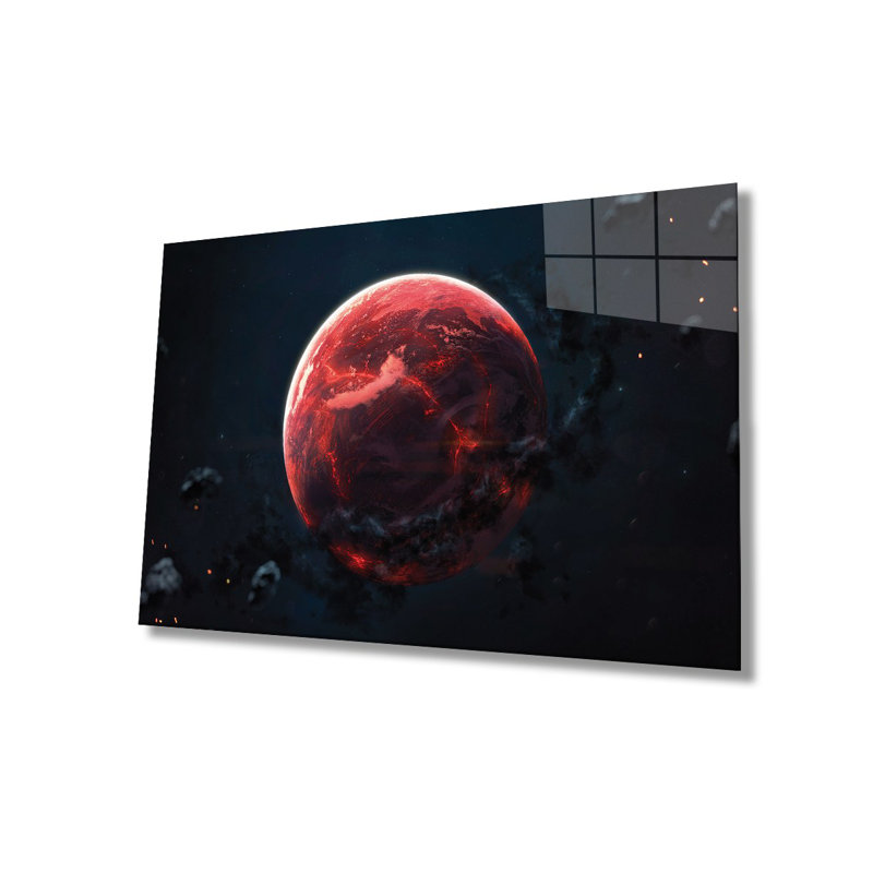 Elegant Decorative Tempered Glass Painting, 27.6 x 43.3 inches | 100% Tempered Glass, Thickness: 0.16 inches | Stunning Home Décor for Living Room, Office, or Gallery | Unique Art Piece, Durable and Stylish