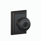 Georgian Keyed Entry Knob with Addison Trim