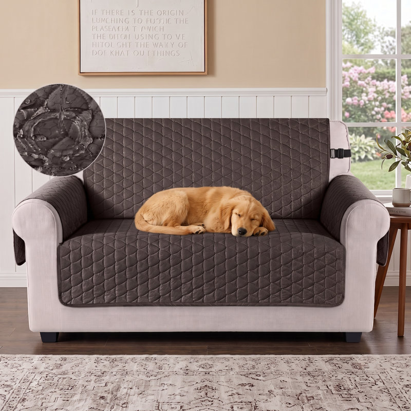 Housse de canapé imperméable pour causeuse Wildee, Brun chocolat