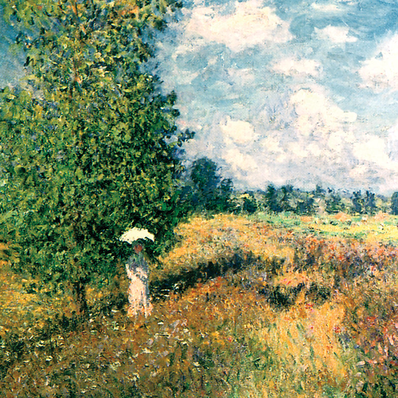 The Summer, Poppy Field, 1875 Print by Claude Monet, 14.75" H x 17.25" W x 1.875" D