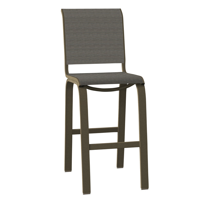 Tabouret de bar 29,5 po Holna, Bois de plage texturé, Gris anthracite Collect
