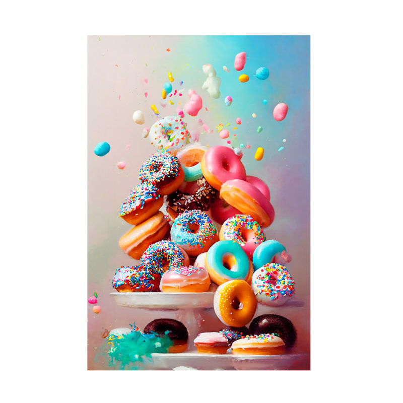 Giammario Donuts! Sur toile par X1 Brand Print, H 19 po x l 12 po x P 2 po