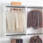 Devi White Wall Mounted Wood Closet System-1155360155