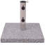 Porte-parasol d'extérieur gris en granit 15,7 x 15,7 x 1,9 pouces-1786537798