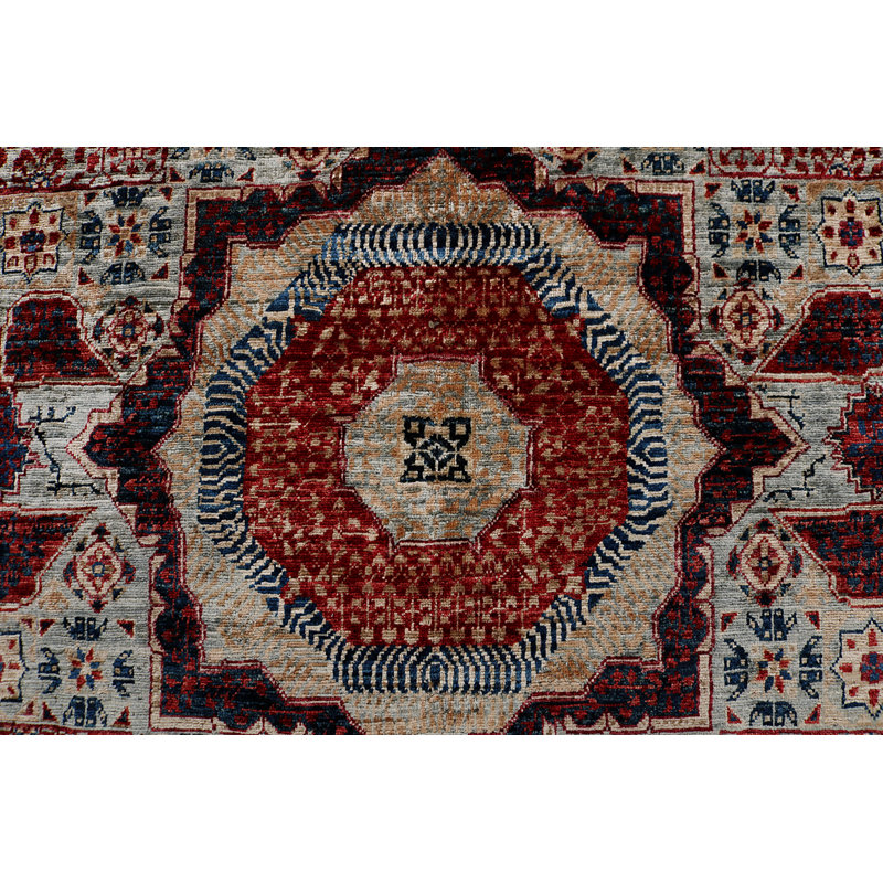 Aryana Wool Oriental Area Rug in Red