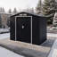 7ft X 4ft Lockable Metal Garden Storage Shed With Foundation & Ventilation – Weather-resistant Outdoor Tool Storage With Double Doors-127349494