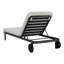 Chaise longue inclinable avec roulettes Callio-876146385