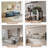 Single Sturdy & Convenient  Foldable  Cabinet, Durable Steel-Wood Combo with Anti-Slip Design & Quick Fold & Install, Easy to DIY Storage Container with door-1639495830